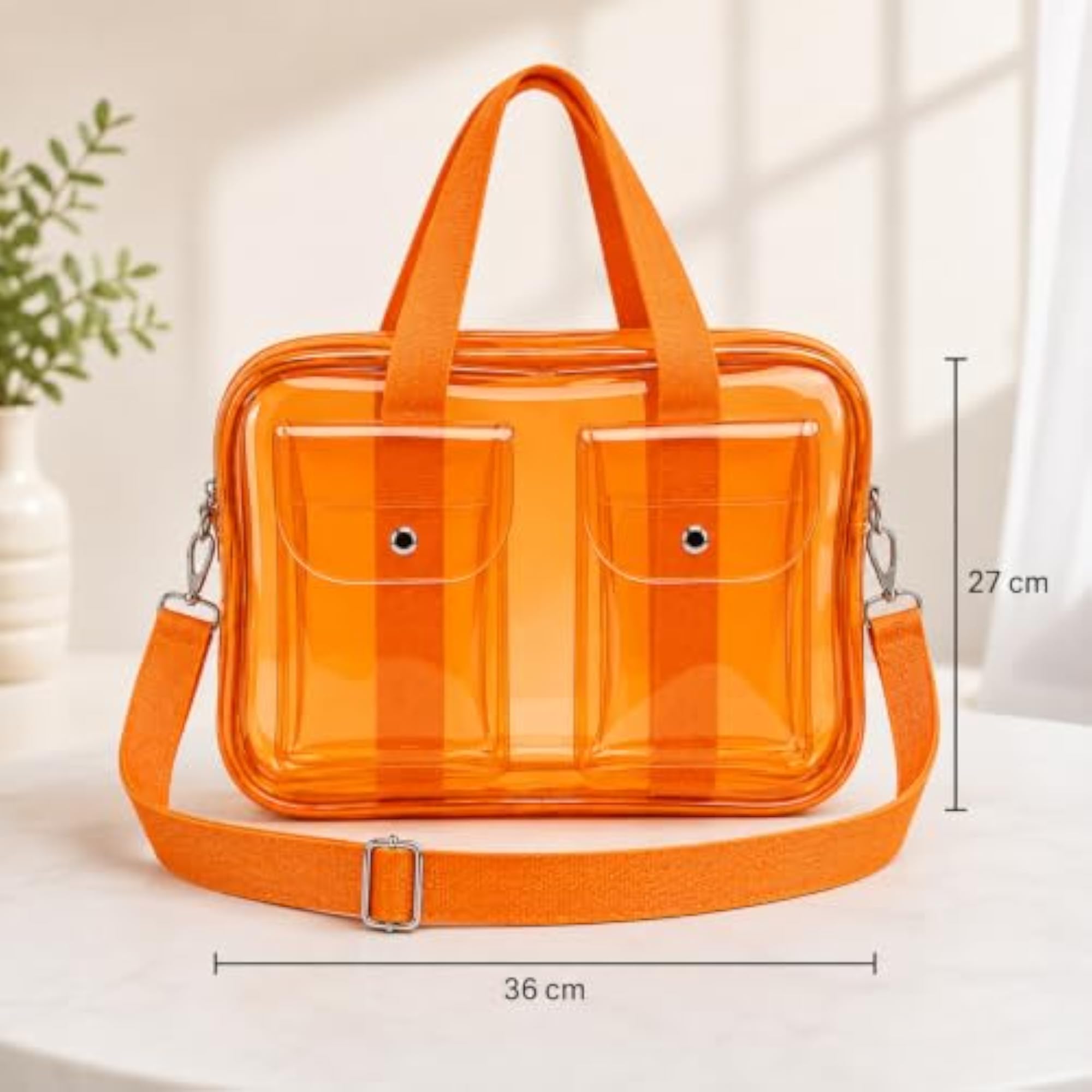 Pierre Cadault Transparent Travel & Daily Use Handbag