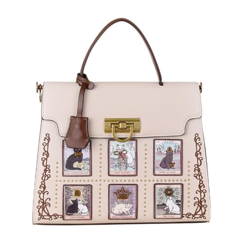 Sac à main femme chat blanc : le grand sac hobo résistant pour le travail