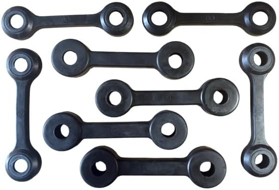 FRP 140lb Set Bone Style (4) 25lb + (4) 10lb Resistance Bands Straps for Soloflex