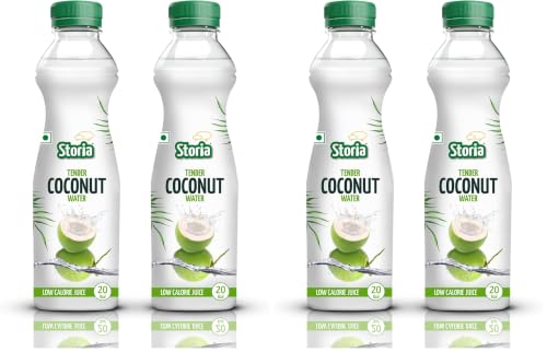 Image of Storia Tender Coconut Water - No Added Sugar - 1000 ml PET Bottle (Pack of 4)