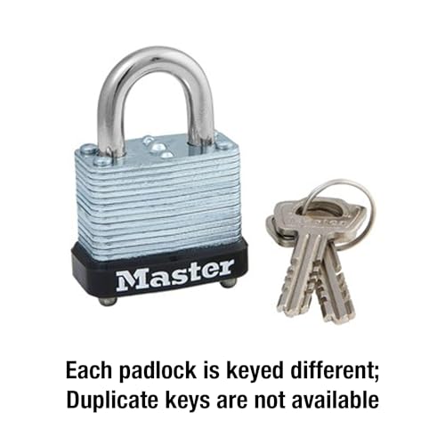 Image of Master Lock 105D Laminated Steel Warded Padlock, 1 Count (Pack of 1) 1-1 /8 inch Wide, 105D