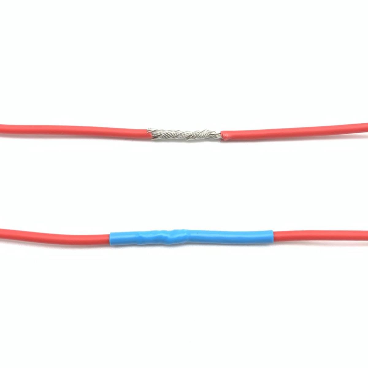 Tubo termorretráctil Diámetro de 1 mm ~ 50 mm de diámetro Poliolefina aislada Relación de contracción 2:1 Envoltura de cable Conector Reparación de línea Manga de cable de 600 V-Azul, 50 mm x 5 metros