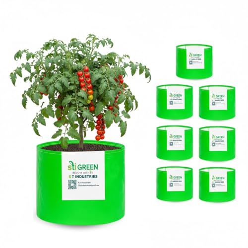 Image of HDPE Grow Bags 20X20 Inch (Pack of 8) | 260 GSM Plant Grow Bags UV-Protected Garden Bag | Growbags for Plants Terrace Gardening | Heavy Duty Plant Bag