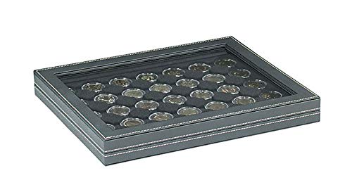 Coffret NERA M Plus LINDNER avec insert noir de 35 cases pour Ø 32mm