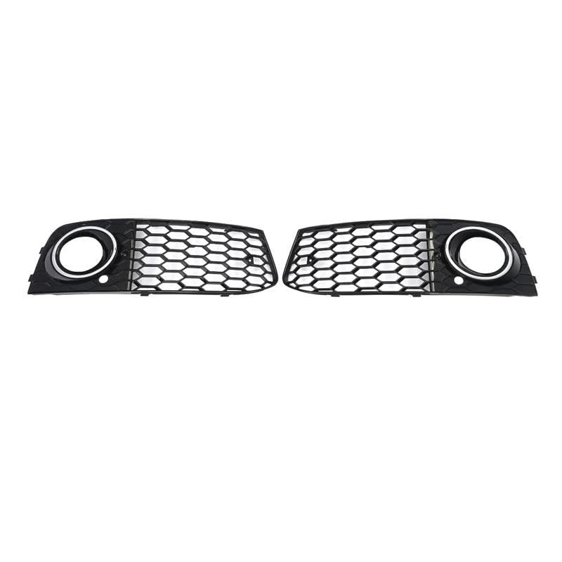 Grilles phares antibrouillard pour A4 B8 2009-2011 noirs calandre 1 paire - 3
