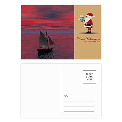 Lot cartes postales Père Noël et cartes remerciement pour cadeaux