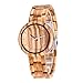 Produktbild Holz-Armbanduhr,Holz Uhren für Damen Holzuhren Damen Uhr Holz Armbanduhr mit Holz Armband und Quarzwerk