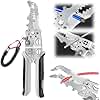 2026 New Upgrade Multifunctional Wire Stripper Crimper Cable Cutter Pliers, Professional Wire Stripping Tool with Elbow, Electrician Pliers Tools and Cable Stripper for Cutting Stripping Shearing (1)