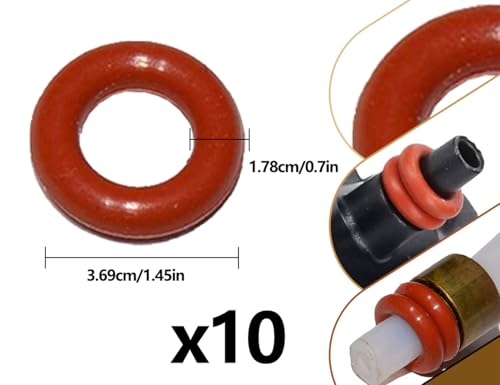 Emezddo 10 sztuk uszczelek o-ringów, pierścień uszczelniający, do zaworu wspomagającego, zaworu parowego, zestaw zaparzaczy, zawór wylotowy, kompatybilne z ekspresami do kawy Philips, kompatybilne z