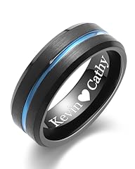 Customizable 8MM Blue Groove