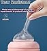 Oberni Baby Bottle Nipple, 100% Silicone,Replacement Baby Bottle Nipple for Babies, Newborn,Preemie 0-3 0-6 6-12 12+ Months