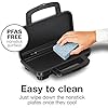 Proctor Silex Deluxe Hot Sandwich Maker With Easy-Clean Durable PFAS-Free Nonstick Ceramic Plates, Fits up to 2 Grilled Cheese, Ruebens, Tortas or Subs, Stainless Steel (25415MN)