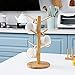 MyLifeUNIT Mug Holder Tree, Coffee Cup Holder with 6 Hooks (Yellow)
