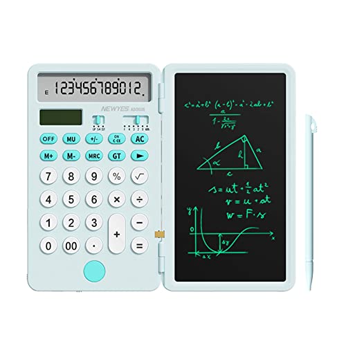 NEWYES Calculadora básica Recargable Mejorada con Bloc de Notas de 6,5 Pulgadas, calculadora...