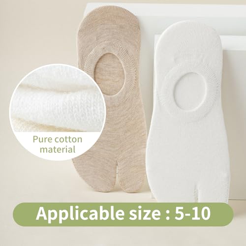 Flip Flop Tabi Socks Split 2 Toe No Show Low Cut Socks Cotton Big Toe Ankle Japanese Style Sock 2 Pairs2