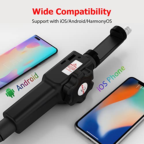 ERYUE Endoscópio industrial,Endoscópio de direção multifuncional com boroscópio localizador, tomada