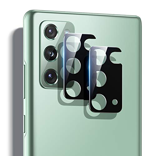 ESR 2 Pack for Samsung Galaxy Note 20 Camera Lens Protector, Scratch-Resistant Ultra-Thin Fingerprint-Resistant Flexible Full Cover Tempered Glass, Case Friendly, Black