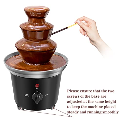 Electric Chocolate Fondue Fountain,Chocolate Melt Dipping Machine Warmer.1.2 Pound,Bpa Free 3 Tier Mini Chocolate Fountain Melting Tower For Children's Party,Christmas Party, Family Gathering,Wedding. #TOP2