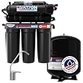 US Water Systems The All American 6-Stage Alkaline Water Filter High-Efficiency Reverse Osmosis Water Filter, Made in USA, Livation Hydration Under Sink Water Filter, Lifetime Support - Chrome Faucet