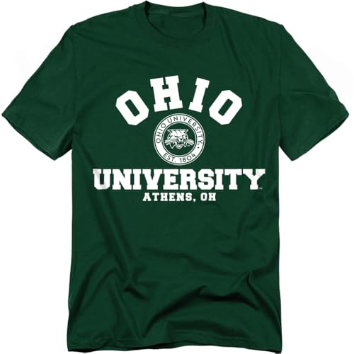 Ohio University Official Circle Logo Unisex Adult T-Shirt, Circle Logo, X-Large