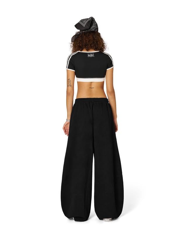 Aelfric Eden Męskie spodnie do biegania typu baggy, damskie spodnie dresowe, casualowe, ze sznurkiem, spodnie rekreacyjne, streetwear, luźne spodnie