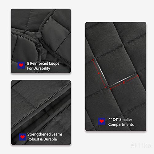 Allike Cooling Certified Weighted Blanket 20 lbs - 60"x80" Double Queen Size with 2 Duvet Covers for Hot & Cold Sleepers All The Year Around | Gift for Adult Men, Women, Youths Allike Cooling Certified Weighted Blanket 20 lbs - 60"x80" Double Queen Size with 2 Duvet Covers for Hot & Cold Sleepers All The Year Around | Gift for Adult Men, Women, Youths