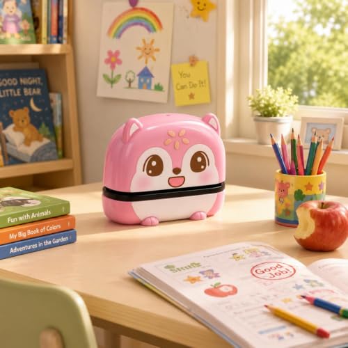 Nishiyuenyi Children Name Stamp Stamp Personalized Name Seal Custom Self Inking Mechanism with Compact Housing Suitable for Classroom Use Home Organization Office Desk Teacher Gifts, Pink - Image 3