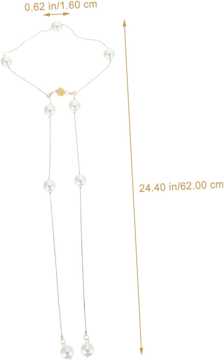 Ciieeo 6pcs Pearl Design Curtain Tiebacks Home Curtain Rope Holdbacks Wall Mount Easy to Use