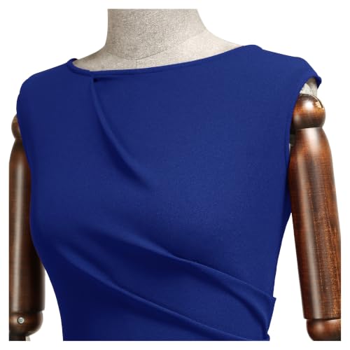 Image of Miusol Women's Retro Ruffle Style Slim Work Pencil Dress