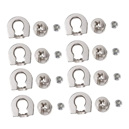 UTHCLO 10 pezzi Connettori Eccentrici per Mobili Ferramenta per Montaggio e Riparazione di Armadi e Mobili Piani Giunti Stabili e Facili da Installare per Uso Quotidiano e Varie