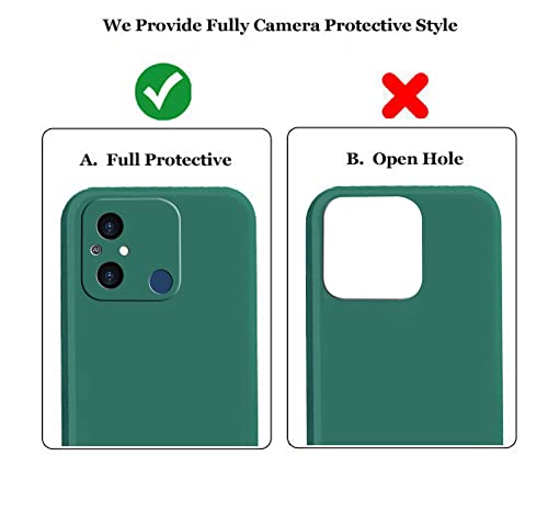 Image of A rtistque Back Cover Case for Mi Redmi 12C / Poco C55 with Camera Protection | Shockproof TPU | Stylish Protective Design | Slim Fit | Ultra Matte | Redmi 12C / Poco C55 Back Cover - Green