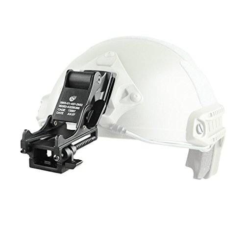 Rhino Mount Night Vision Goggles Casco Táctico Parte Night Vision Goggle Casco Rhino Arm Mount para PVS 7 PSV 14(Negro)