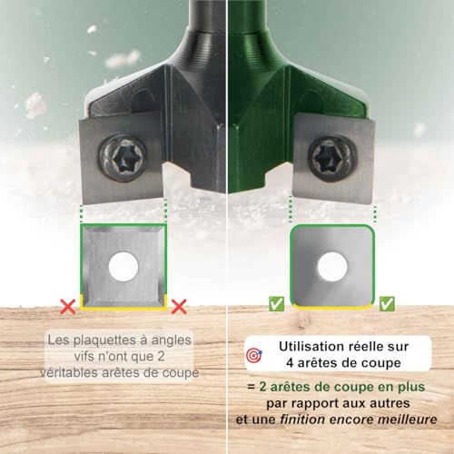 Fraise à surfacer bois 35mm pour éliminer les traces de défonceuse - 5