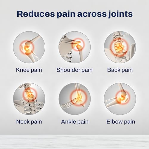 three60+ PAIN RELIEF & JOINT MOBILITY tablets | Reduces Joint Pain & Stiffness | Improves Flexibility | BosPure, Yograj Guggul, Maharasnadi Kwatha, Curcumin | Non-Habit Forming | 60 Tablets (Pack of 1)