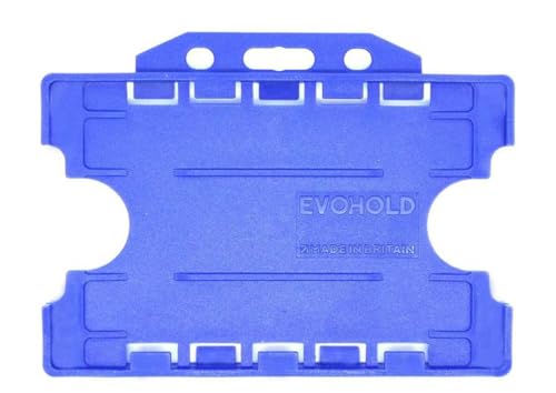 Customcard Double Sided Open Faced ID Card Holder - Blue, DOUBLECARDSBLUE