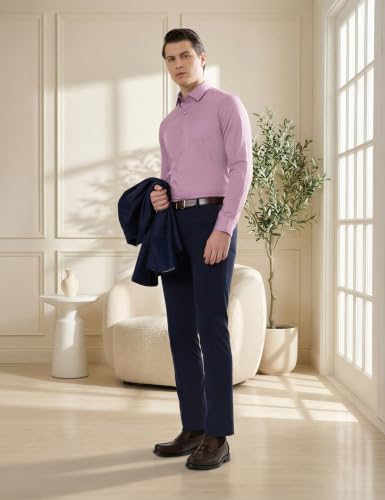 Image of Symbol Premium Men's Slim Fit Satin Formal /Dress Shirt | 100% Cotton | Soft & Lustrous Finish | Available in Plus Sizes