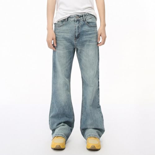 Men's Denim Jeans American Street Style Vintage Lounge Party Casual Daily Pants for Men4