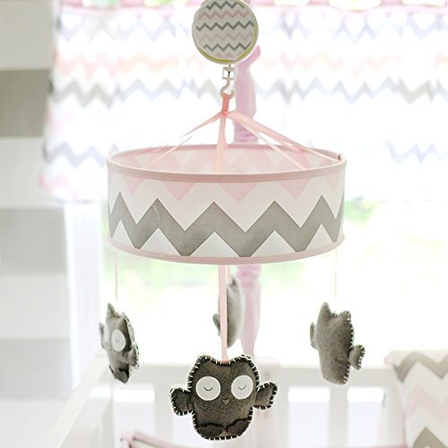 My Baby Sam Chevron Mobile, Pink/Gray