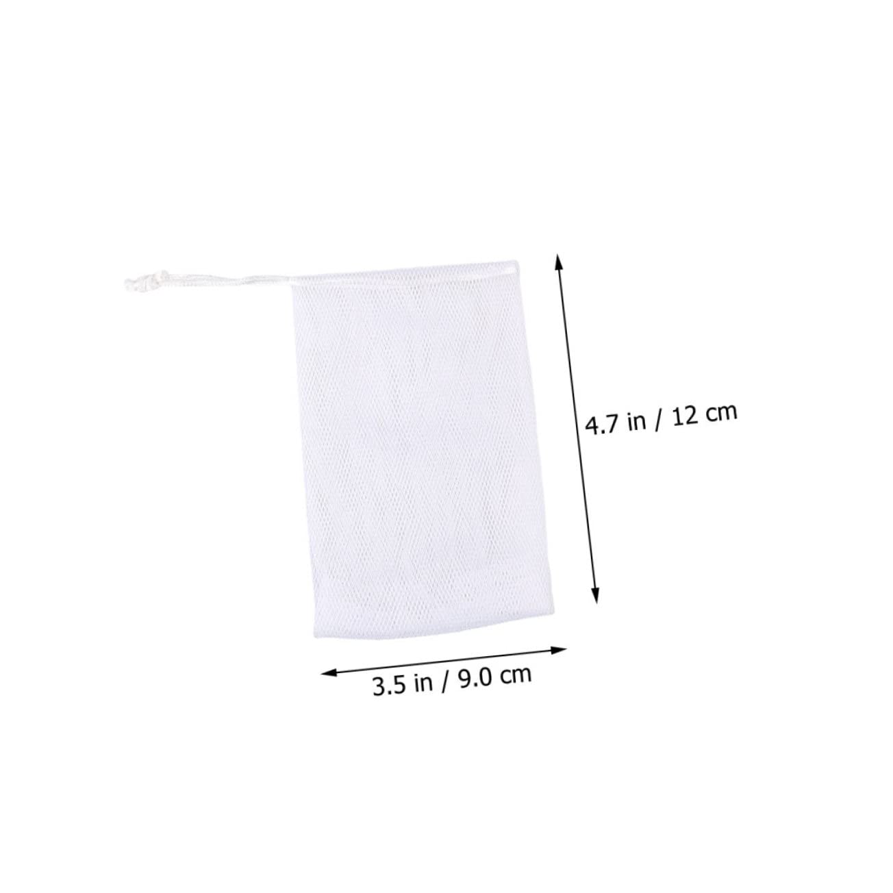 50Pcs Double Foaming Soap Net for Shower Durable Mesh Exfoliating Soap Pouch with Drawstring for Cleansing Quick Drying High Absorption
