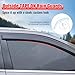 Window Visors Compatible with 2004-2009 Toyota Prius, Dark Smoke Car Rain Sun Window Shade Guard Wind Deflector by IKON MOTORSPORTS, 2005 2006 2007 2008 2009