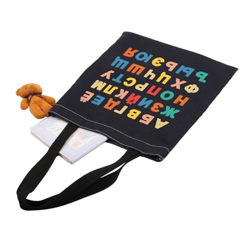 Bolsa Tote con Alfabeto Ruso PWHAOO miniatura 6
