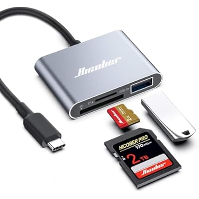 Hicober USB C to SD, Micro SD Memory Card Reade...