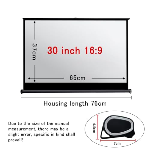 Écran de cinéma mobile extérieur et intérieur, mini écran de projection rétractable pour table - 8