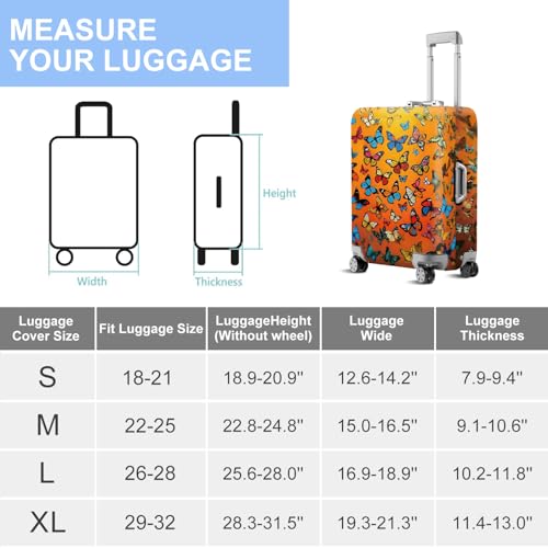 ANNA QUEEN Travel Luggage Cover Suitcase Protector Suitcase Cover Anti-Scratch,Stretchable Bag Cover Washable Durable Polyester - Thumbnail 6