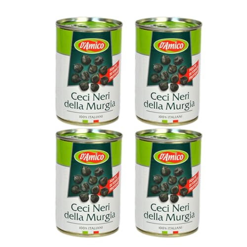 4 botes de 400 g cada uno de garbanzos negros de la murga, ideales para hacer platos sabrosos y para combinar con recetas curinarias