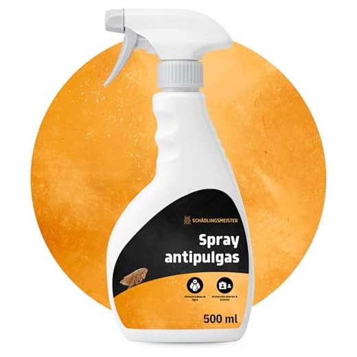 Panteer ® Spray Antipulgas 500ml - contra Las pulgas en el hogar - Sin permetrina - Altamente eficaz Gracias al acetamiprid - Fabricado en Alemania