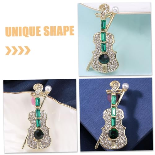 Broche violon haut de gamme strass accessoire d'exception pour robe - 7