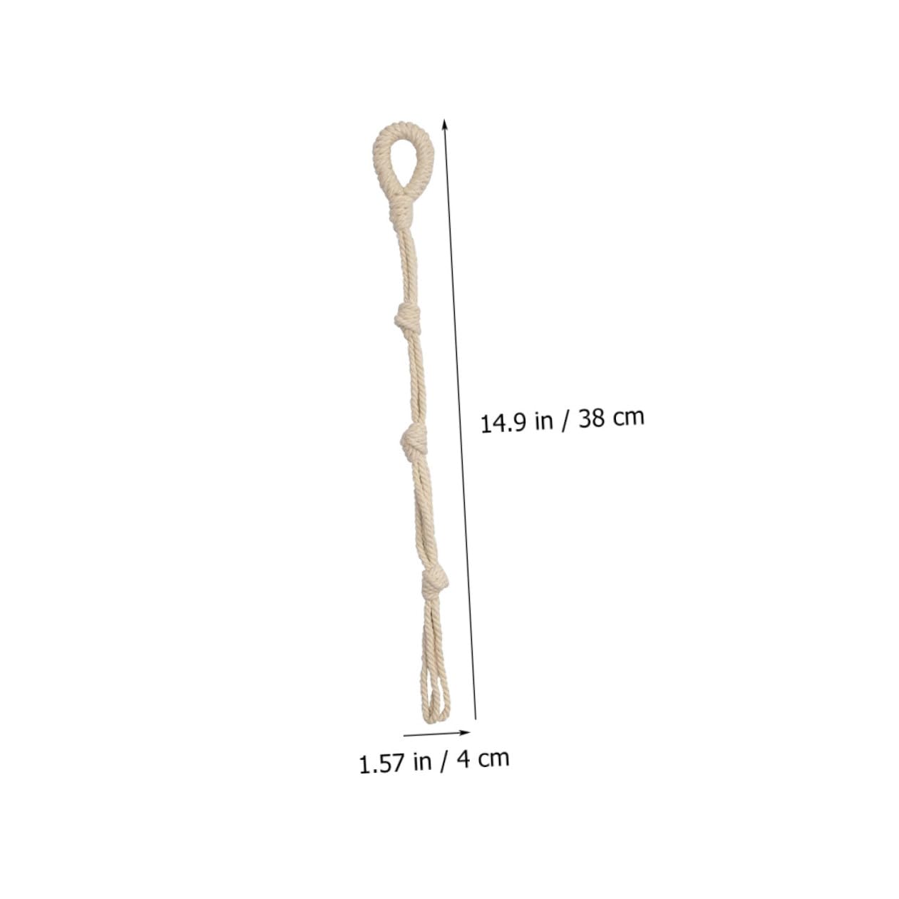 Abaodam 3 Ensembles Rallonge De Crochet pour Plante Jardinière Suspendue D'extérieur Jardinière Suspendue en Macramé Pendaison Usine Cintre Beige Coton 8 Pièces * 3