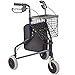 Produktbild mayenVITAL Rollator, Gehhilfe, Gehwagen, 3 Rad, Reiserollator, Wohnungsrollator, Dreiradgehwagen, Gehrad, leichtgewicht, Feststellbremse, blau, max. 120 kg, 71x65x22 cm