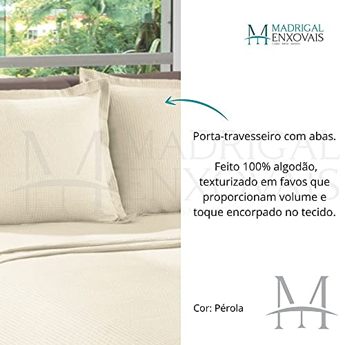 Kit Colcha Casal Piquet 2,20 x 2,50 C/fronhas Dohler U BEGE 10788